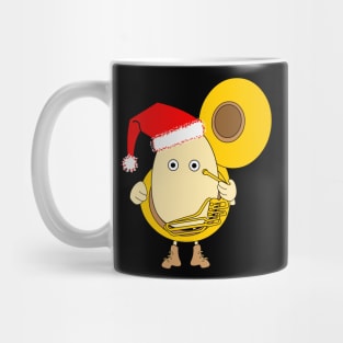 Santa Tuba Player Egghead Mug